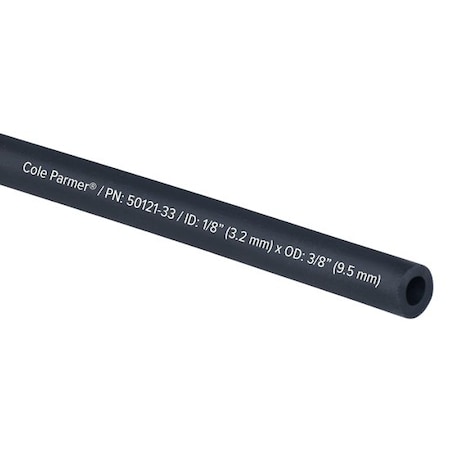 Cole-Parmer TPE Tubing, Black, 1/8in ID x 3/8in OD; 25 Ft 9092725BK
